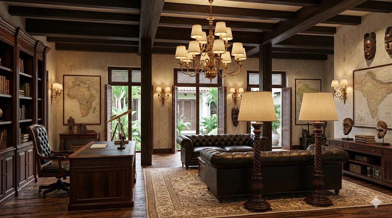 Styl kolonialny aranżacja