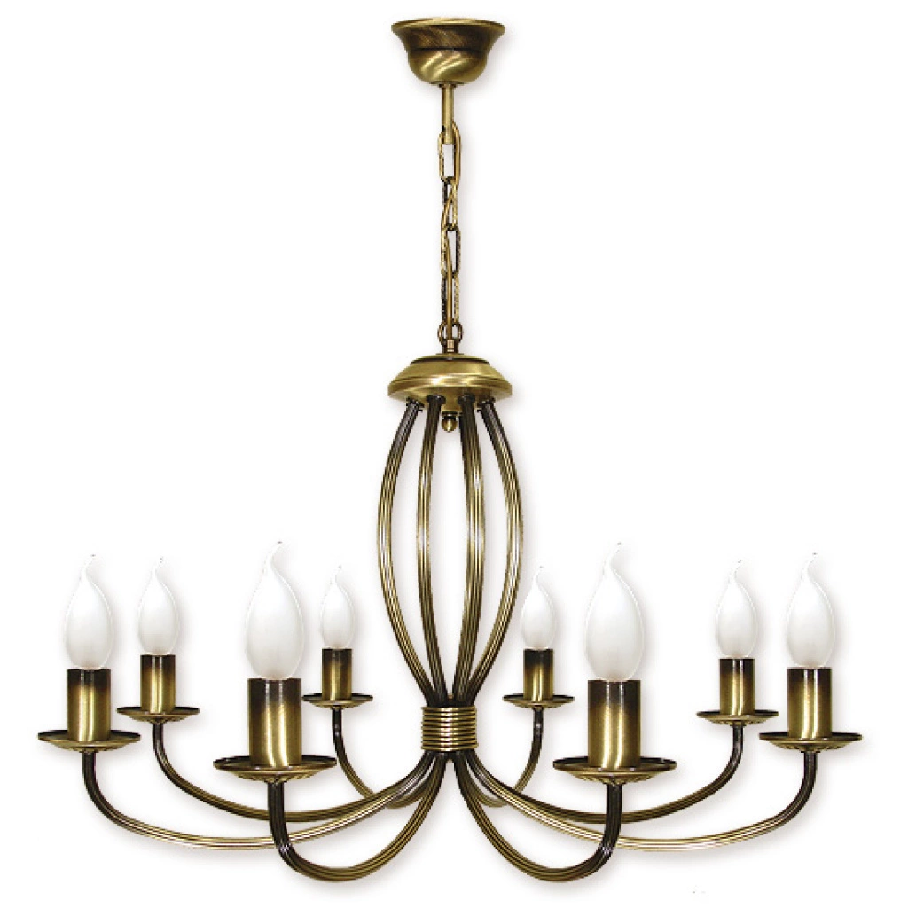 Korona żyrandol 8xE14 397/W8 patyna styl rokoko