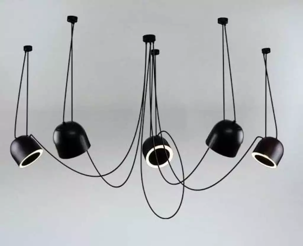 DOBO DOHAR lampa wisząca 5xE14 czarna styl orientalny