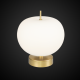Apple T Altavola Design Ekskluzywna Lampa Led Stołowa Złoto Biała