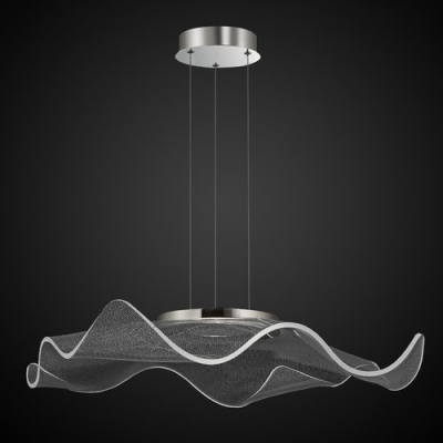 VELO NO. 2 lampa wisząca LED chrom transparentny klosz