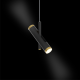 LUNETTE NO. 1, 3, 4 lampa wisząca LED 6x3W czarna matowa