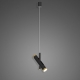 LUNETTE NO. 1 lampa wisząca LED 2x3W czarna matowa