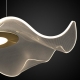 VELO NO. 2 lampa wisząca LED złoto satyna transparentny klosz