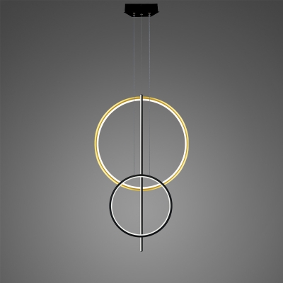 Linea No.5 lampa wisząca LED 51W 3060lm 3000K czarna, złota Altavola Design