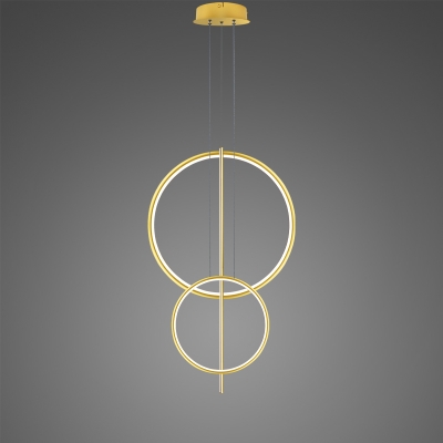 Linea No.5 lampa wisząca LED 51W 3060lm 3000K złota LA087/2P_60_40_100_3k_gold Altavola Design