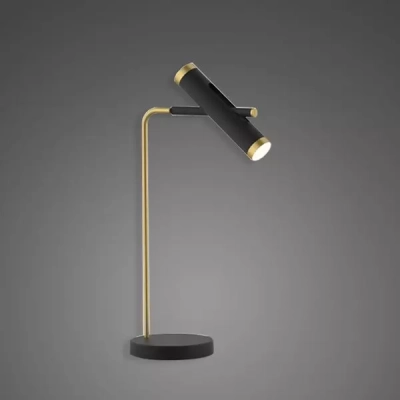 Lunette No.1 lampka stołowa LED 2x3W 360lm 3000K czarna złota Altavola Design