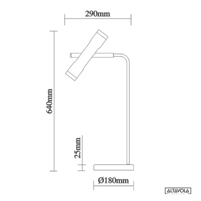 Lunette No.1 lampka stołowa LED 2x3W 360lm 3000K czarna złota