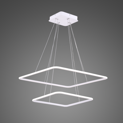 Ledowe Kwadraty No.2 lampa wisząca LED 60W 5400lm 4000K biała Altavola Design
