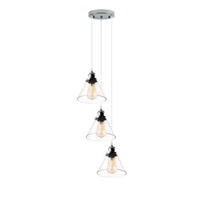 NEW YORK LOFT NO.1 CO3 lampa wisząca 3xE27 chrom Altavola Design