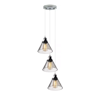 NEW YORK LOFT NO.1 SCH/CO3 lampa wisząca 3xE27 chrom Altavola Design