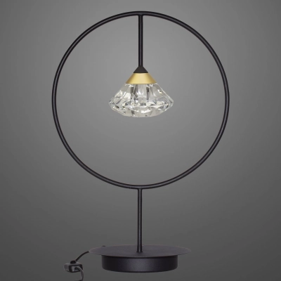 Tiffany No.1 lampka stołowa LED 3W 180lm 3000K czarna złota Altavola Design