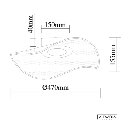 Velo No.1 lampa sufitowa LED 30W 1800lm 3000K chrom