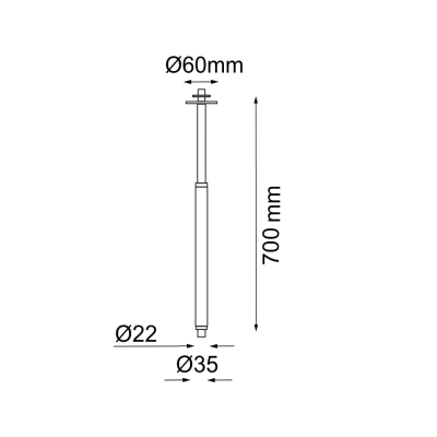 Astako T lampa sufitowa wbudowywana LED 2W 240lm 3000K patyna mat 3058
