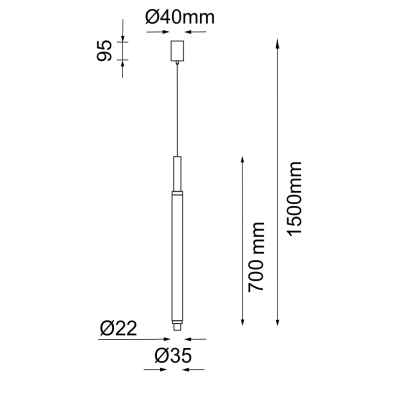 Astako Z lampa wisząca LED 2W 240lm 3000K patyna mat 5230