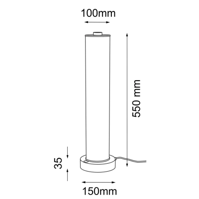 Merezi G lampa stołowa LED 15W 2100lm 3000K mosiądz patyna mat 2006