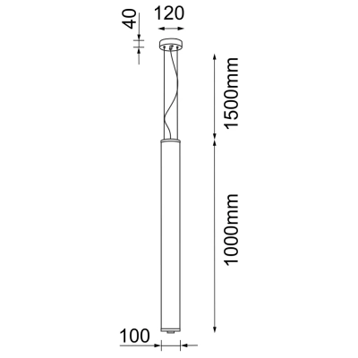 Merezi 1 lampa wisząca LED 30W 4200lm 3000K mosiądz patyna mat 5216