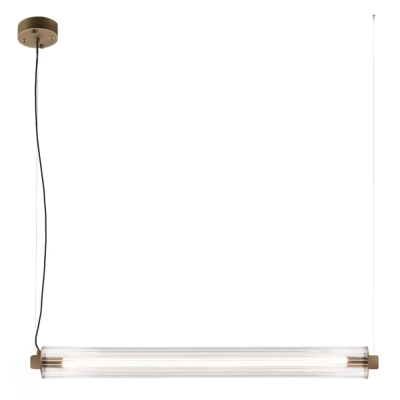 MEREZI 4 lampa wisząca LED 30W 4200lm 3000K mosiądz patyna mat 5219 Amplex