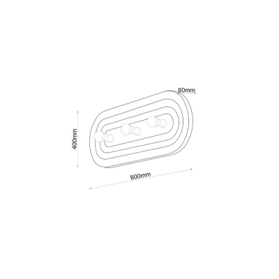 Minos 3 80cm kinkiet beżowy piasek 4065