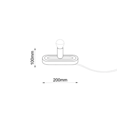 Minos G 20cm lampa stołowa czerwona terakota 2040