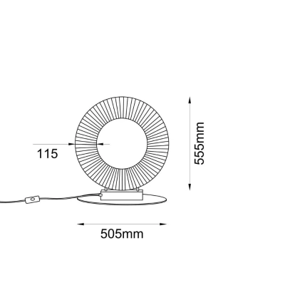Nexo G lampa stołowa LED 49W 6400lm 4000K czerwona terakota 2039