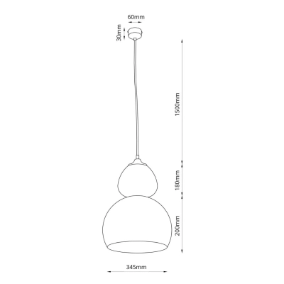 Tigali 1 lampa wisząca beż 5241