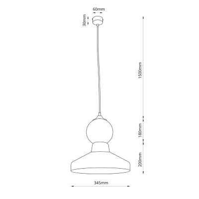 Tigali 3 lampa wisząca czerwona terakota 5243