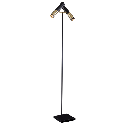 KAVOS lampa podłogowa Black/Gold AMPLEX