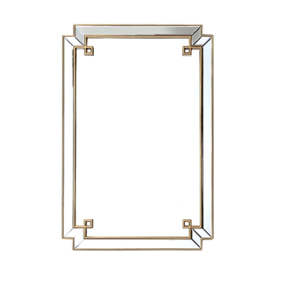 LIVORNO lustro prostokątne w klasycznej szklanej ramie 80cm x 120cm AHM17014 ArteHome