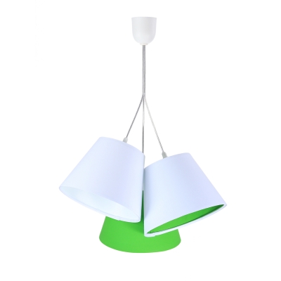 Xenia  lampa wisząca 3 x E27 trójkolorowa środek kolorowe wzory