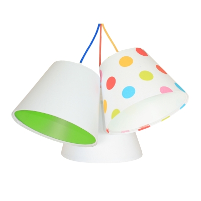Erin lampa wisząca 3 x E27 trójkolorowa środek kolorowe wzory
