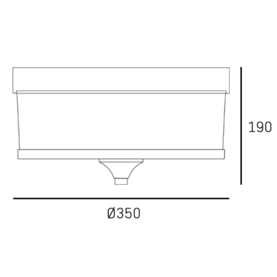 Fleetwood lampa sufitowa 3xE27 C03293BR