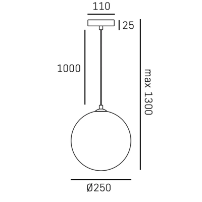 Hale lampa wisząca 1xG9 P01494BK