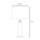 Charlotte lampa stołowa 1xE27 T01332CH-WH