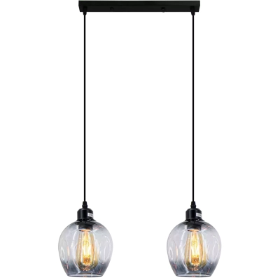 Atena lampa wisząca 2xE27 czarna 8182/2 Elem