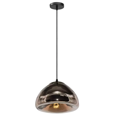 Bali lampa wisząca 1xE27 miedziana czarna 2046/1 BL CO