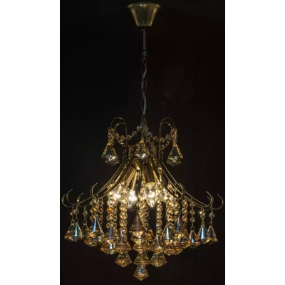 Barcelona lampa wisząca 4xE14 mosiądz 6248/4 21QG