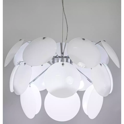 Clio lampa wisząca 3xE27 chrom, biały połysk 6736/3