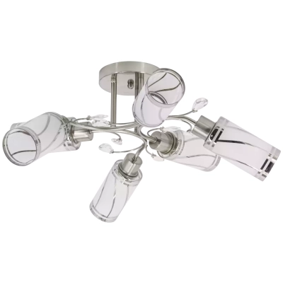 Gracja lampa sufitowa 6XE27 tytan 8267/6 19BT Elem