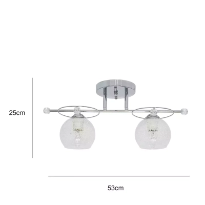 Kasper lampa sufitowa 2XE27 chrom 8821/2 8C