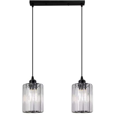 Modena lampa wisząca 2xE27 czarna  6782/2 Elem