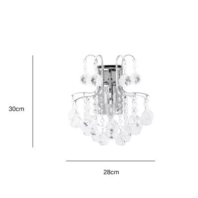 Monte Carlo kinkiet 1xE27 chrom 6247/1 8C