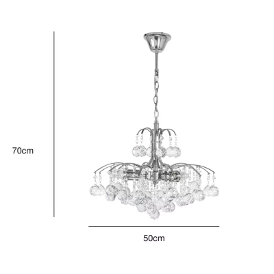 Monte Carlo lampa wisząca 3xE27 chrom 6247/3 8C