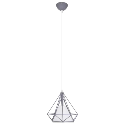 Piramida lampa wisząca 1xE27 grey mat 8801/1 Elem