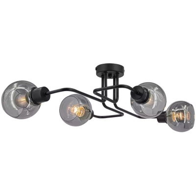 Tango lampa sufitowa 4xE27 czarna 3040/4 BL