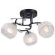 Evita lampa sufitowa 3XE27 czarna chrom 8836/3 BL 8C Elem