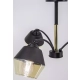 Newada lampa sufitowa 3XE27 czarna złota 2202/3 BL TR