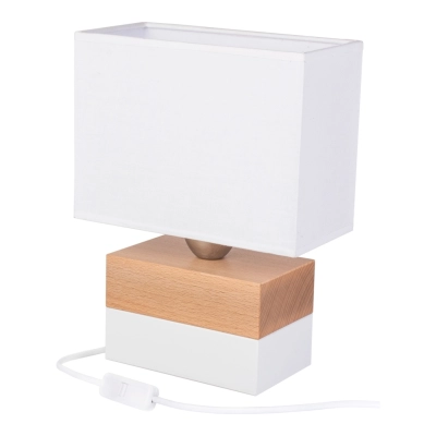 Colorato lampka stołowa 1xE27 naturalne drewno Hellux