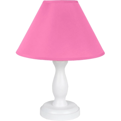 Stefi 1 lampka stołowa 1xE14 biała różowa Hellux