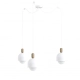 LOFT OVOI lampa wisząca 3xE27 biała Kolorowe Kable